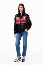 Ferrari Vintage Racing Leather Jacket – Unisex – Retro (Oversize)