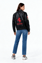 Ferrari Vintage Racing Leather Jacket – Unisex – Retro (Oversize)