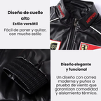 Ferrari Vintage Racing Leather Jacket – Unisex – Retro (Oversize)