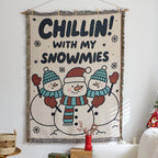 Festive Cartoon-Themed Tapestry