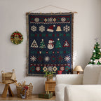 Festive Cartoon-Themed Tapestry