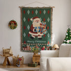 Festive Cartoon-Themed Tapestry