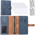 Financial Planner Leather Multi-Pocket Bill Organiser Notebook