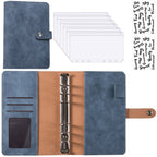 Financial Planner Leather Multi-Pocket Bill Organiser Notebook