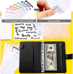 Financial Planner Leather Multi-Pocket Bill Organiser Notebook