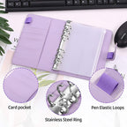 Financial Planner Leather Multi-Pocket Bill Organiser Notebook