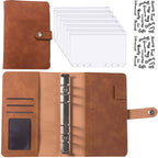 Financial Planner Leather Multi-Pocket Bill Organiser Notebook