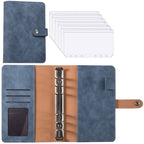 Financial Planner Leather Multi-Pocket Bill Organiser Notebook