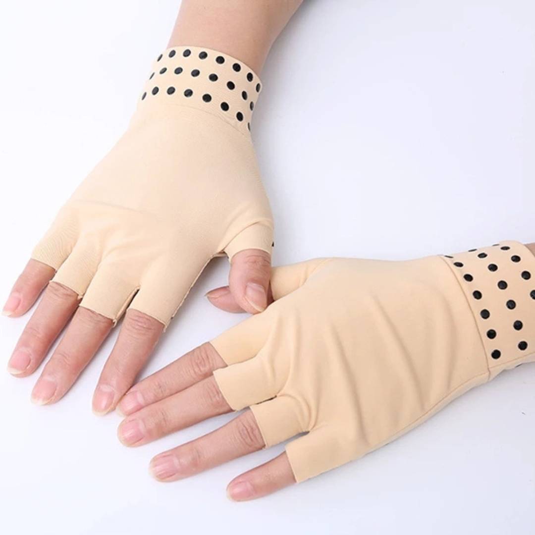 Fingerless Arthritis Gloves – Magnetic Compression for Pain Relief & Improved Circulation