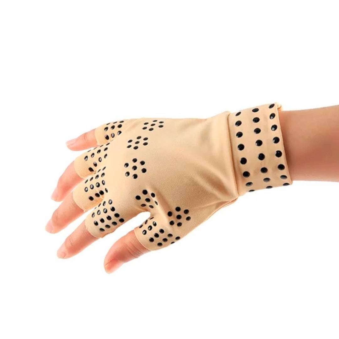 Fingerless Arthritis Gloves – Magnetic Compression for Pain Relief & Improved Circulation