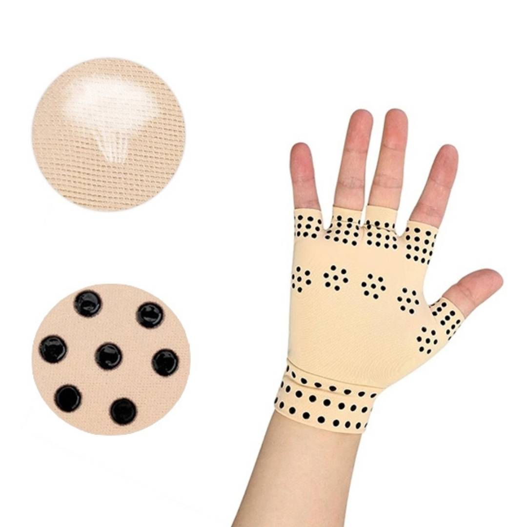 Fingerless Arthritis Gloves – Magnetic Compression for Pain Relief & Improved Circulation