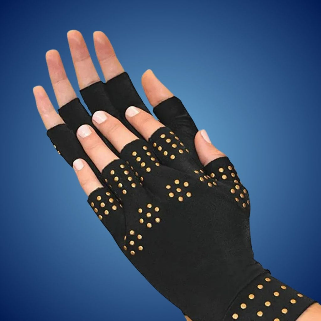Fingerless Arthritis Gloves – Magnetic Compression for Pain Relief & Improved Circulation