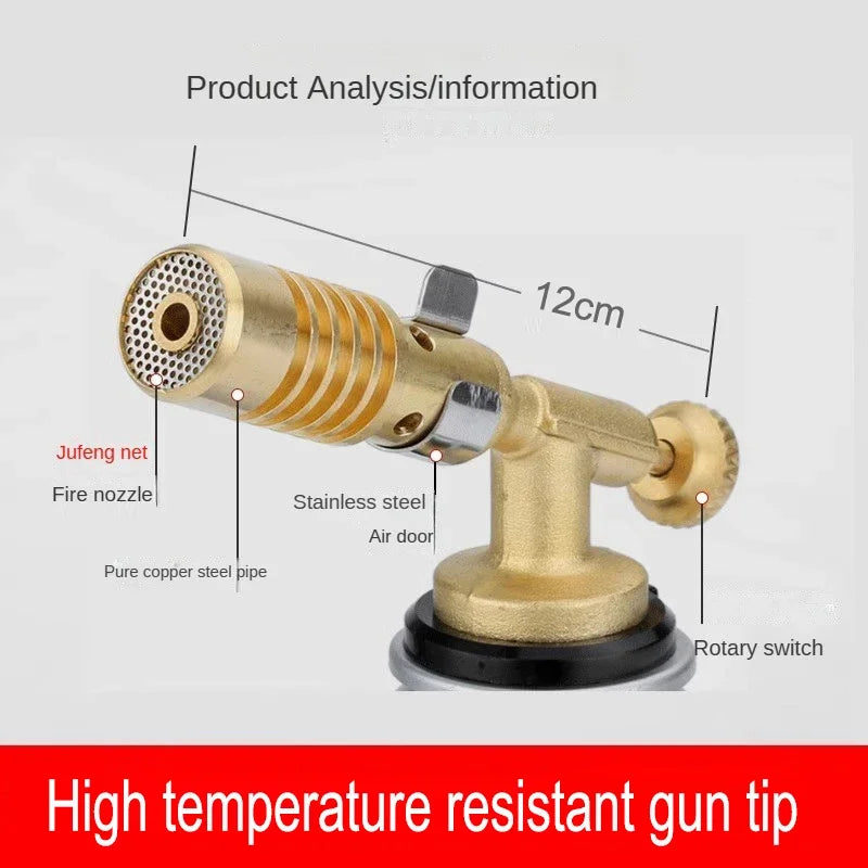Flammex Pro Soldering Torch – Adjustable Flame up to 1300 °C for Kitchen, Camping & Crafts