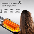 Flat Iron | Cordless Straightening Brush | Fast Styling & Shiny Hair | IonFlex Styler