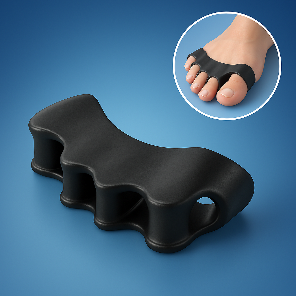 FlexAlign Toe Spacer | Toe Realignment and Pain Relief – Ideal for Bunions - Overlapping Toes - and Foot Comfort Boneros