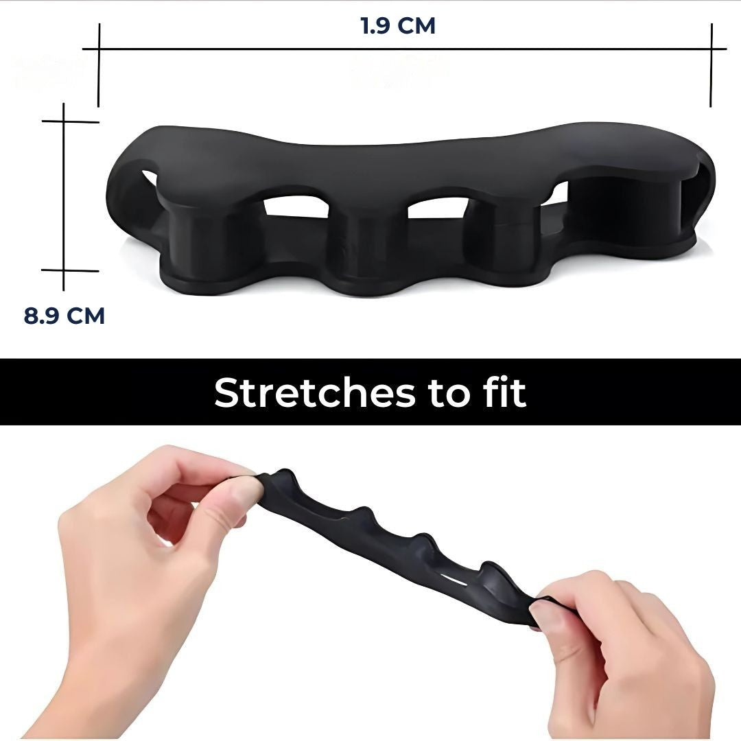 FlexAlign Toe Spacer | Toe Realignment and Pain Relief – Ideal for Bunions - Overlapping Toes - and Foot Comfort Boneros