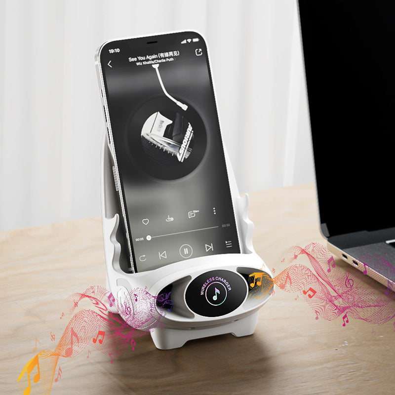 FlexCharge Chair – Wireless Fast Charger & Phone Holder in Chair Shape