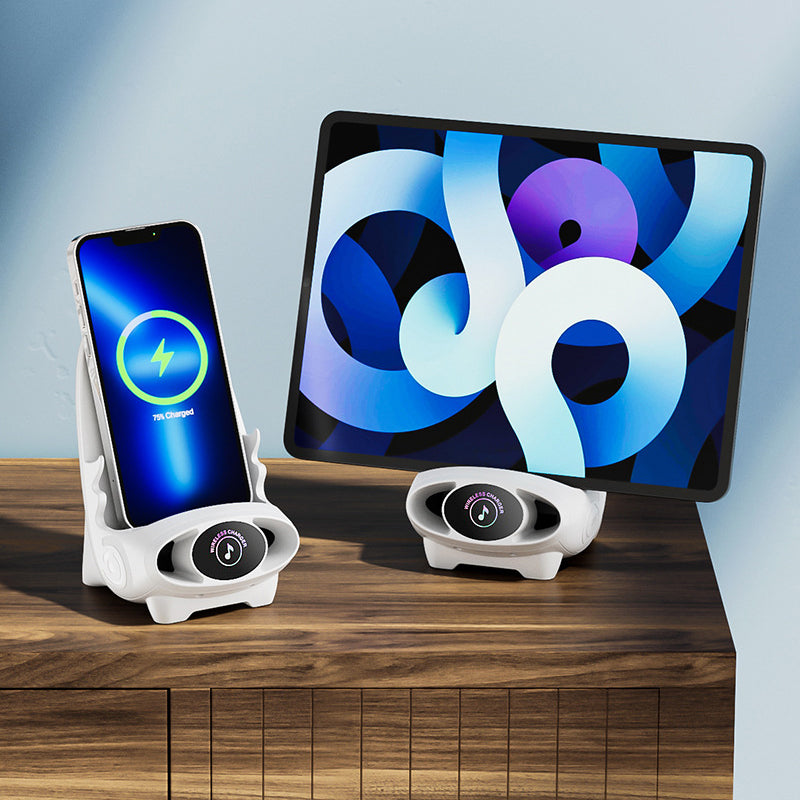 FlexCharge Chair – Wireless Fast Charger & Phone Holder in Chair Shape