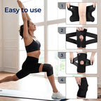 FlexGuard Knee Pads | with Support Compression Springs and Tension Strap - for Stability - Pain Relief and Protection Bo