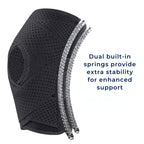 FlexGuard Knee Pads | with Support Compression Springs and Tension Strap - for Stability - Pain Relief and Protection Bo