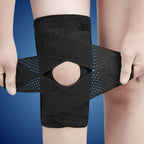 FlexGuard Knee Pads | with Support Compression Springs and Tension Strap - for Stability - Pain Relief and Protection Bo