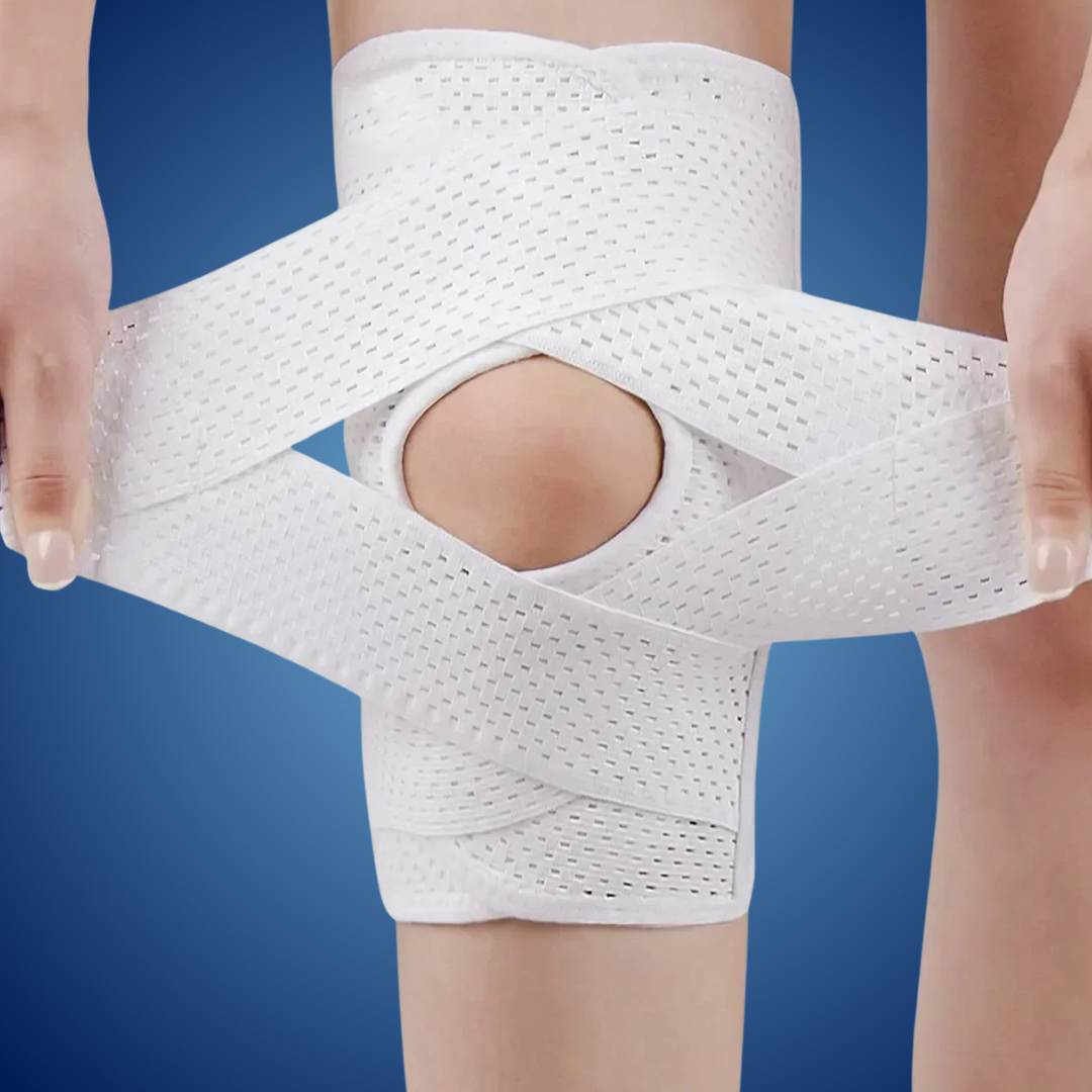 FlexGuard Knee Pads | with Support Compression Springs and Tension Strap - for Stability - Pain Relief and Protection Bo