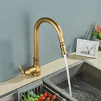 FLEXTAP – Pull Out Kitchen Tap Antique Style High Arc Sink Mixer