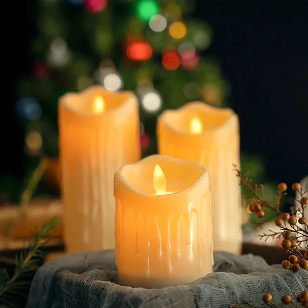 Flickering LED Candle Lamp – Flameless Romantic Glow