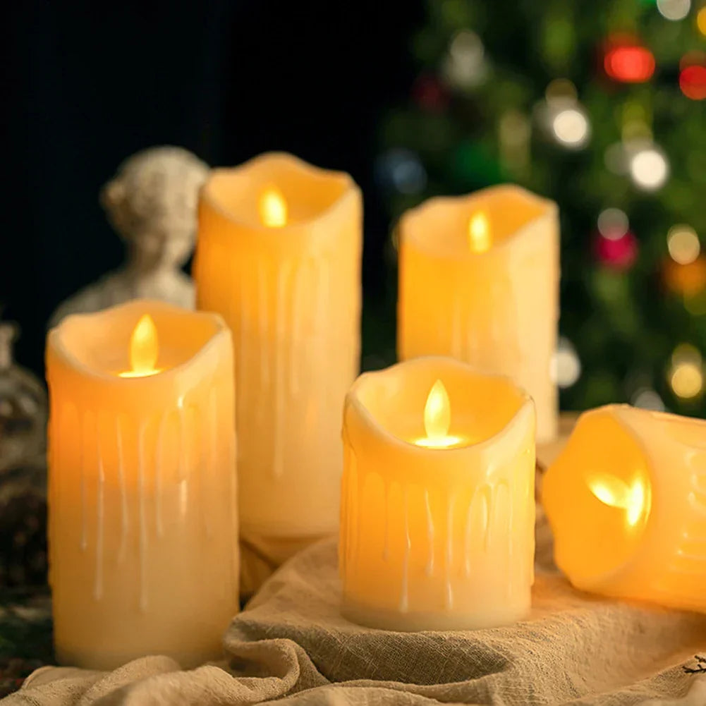 Flickering LED Candle Lamp – Flameless Romantic Glow