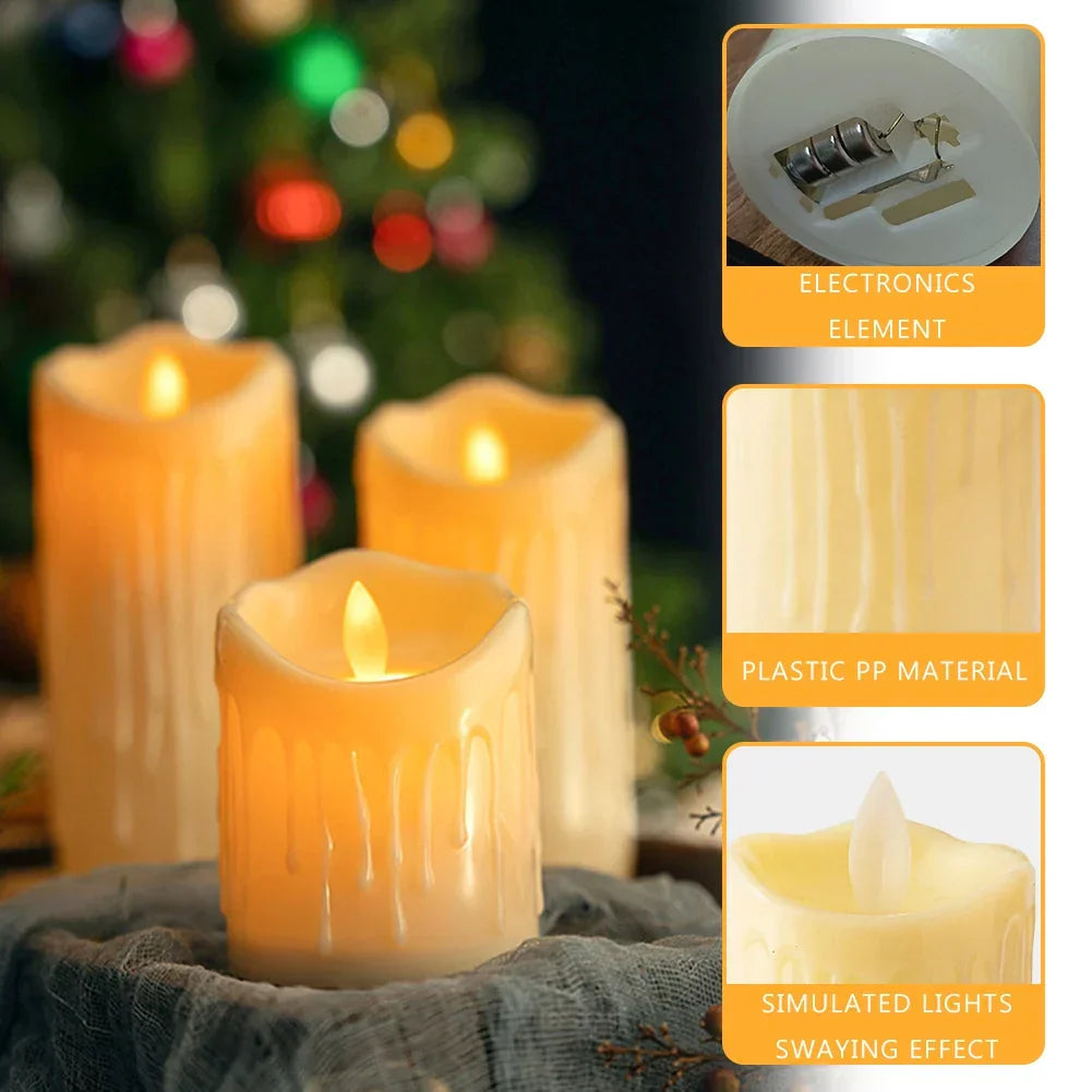 Flickering LED Candle Lamp – Flameless Romantic Glow