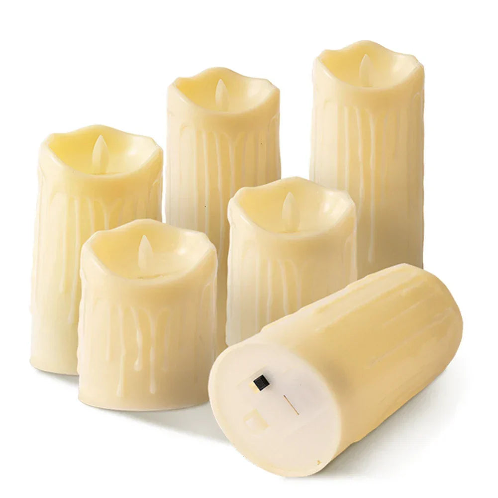 Flickering LED Candle Lamp – Flameless Romantic Glow