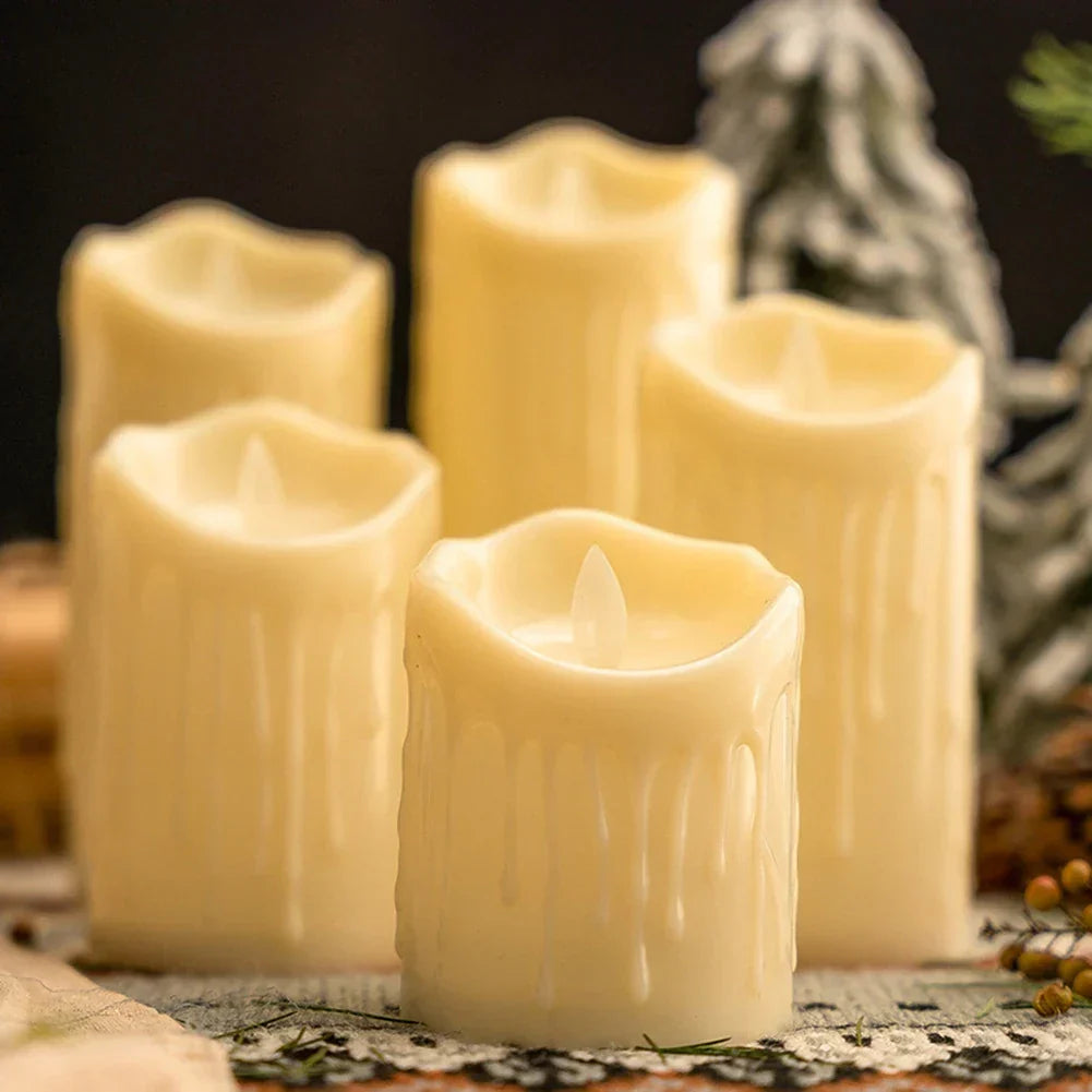 Flickering LED Candle Lamp – Flameless Romantic Glow