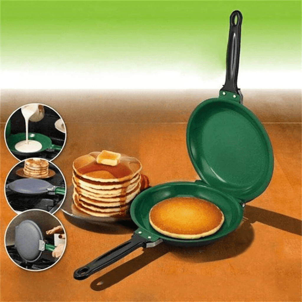 Flip Pan for Fat-Free & Easy Cooking