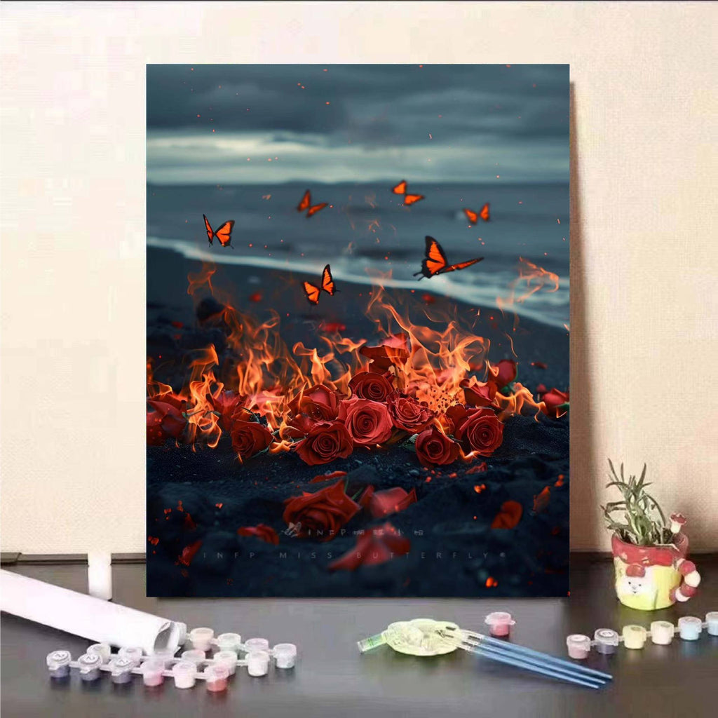 Floral Fantasy Paint by Numbers Wall Art