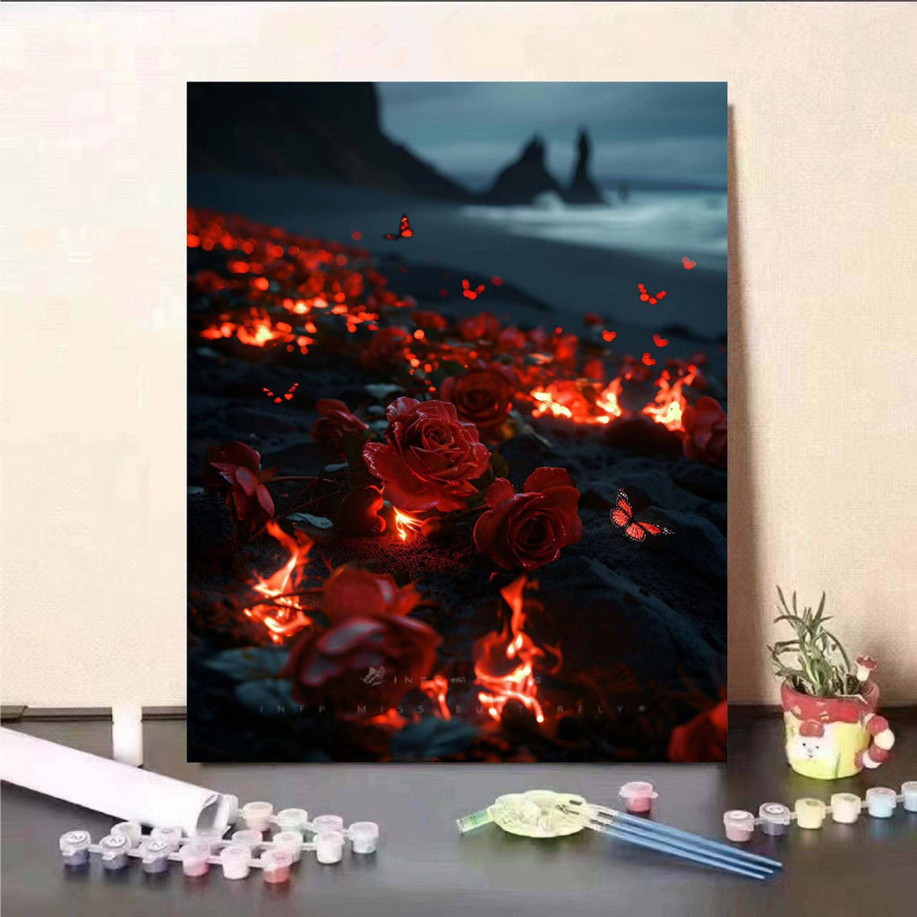 Floral Fantasy Paint by Numbers Wall Art
