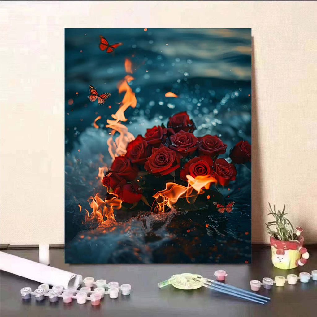 Floral Fantasy Paint by Numbers Wall Art
