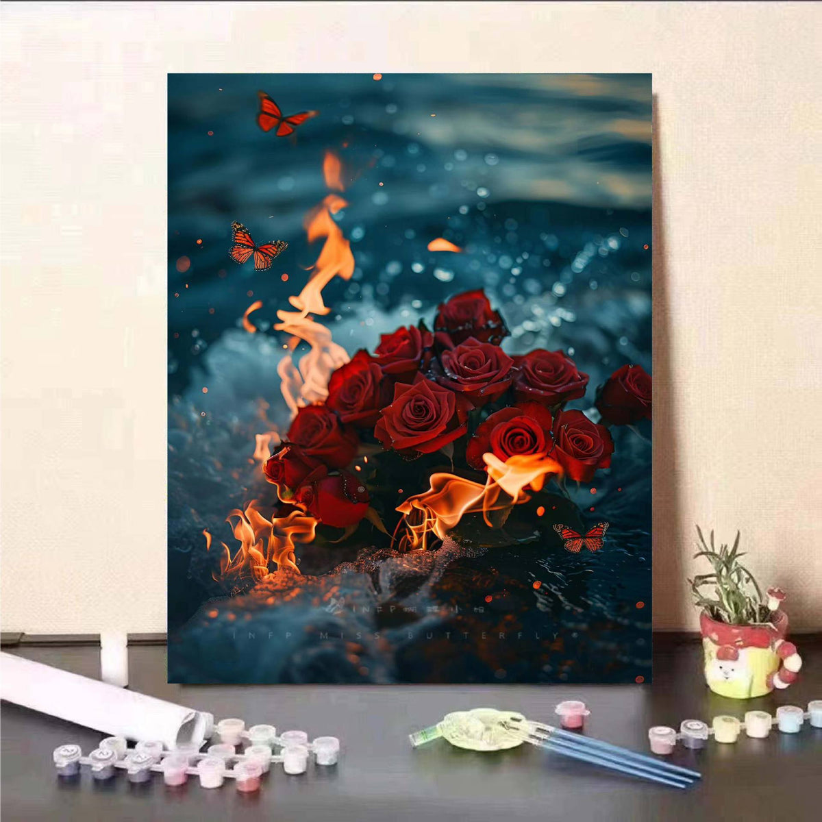 Floral Fantasy Paint by Numbers Wall Art