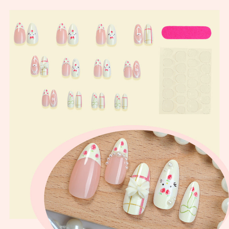 Floral Nail Art Set with Creative Designs