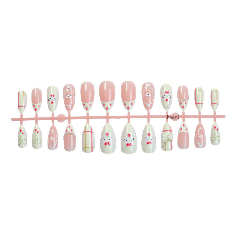 Floral Nail Art Set with Creative Designs