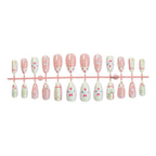 Floral Nail Art Set with Creative Designs
