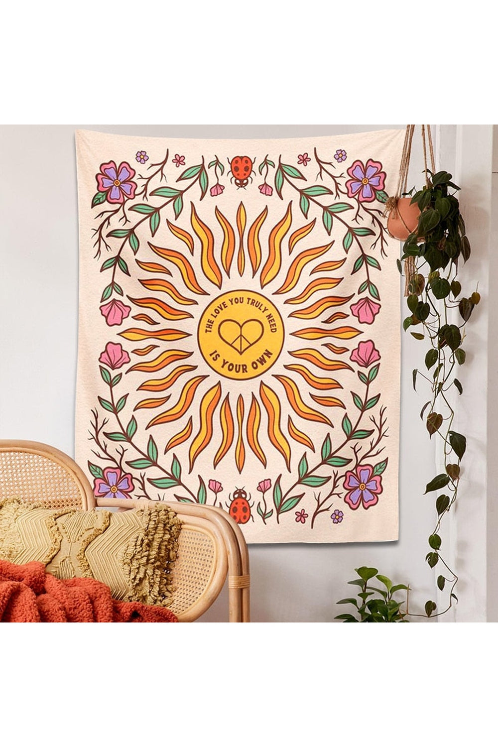 Floral Pattern Tapestry