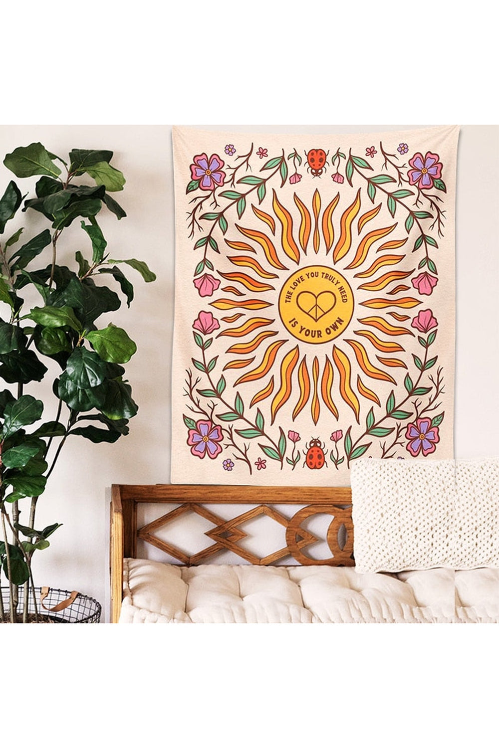 Floral Pattern Tapestry