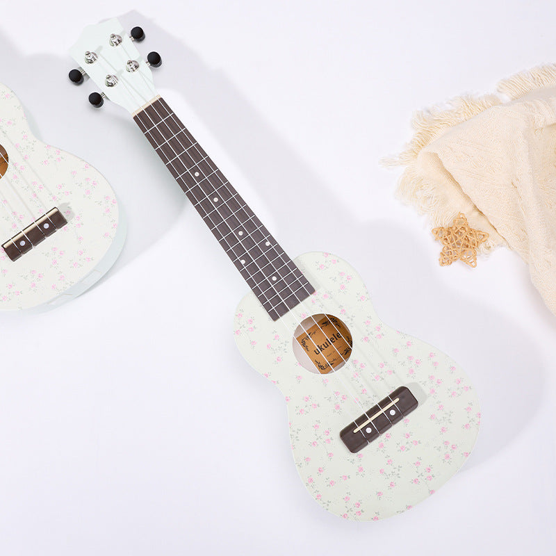 Floral Patterned Ukulele
