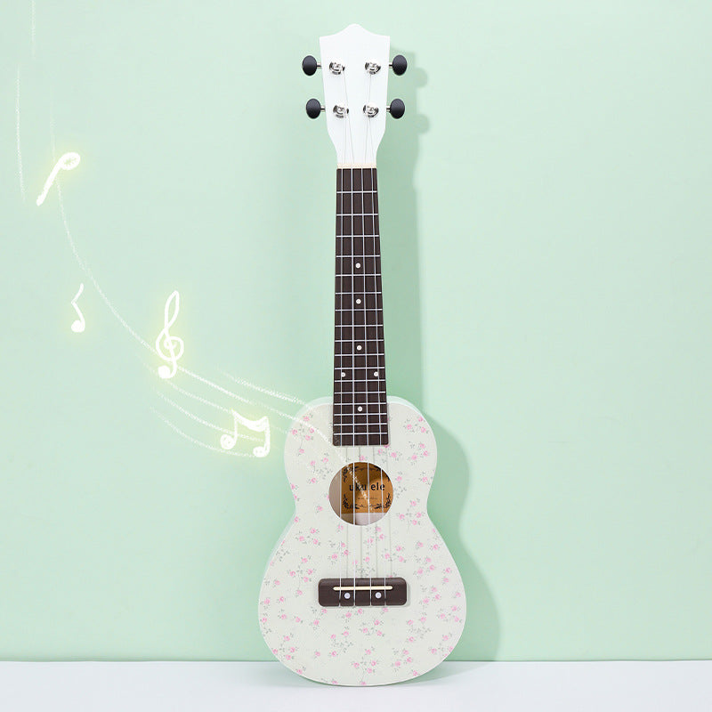 Floral Patterned Ukulele