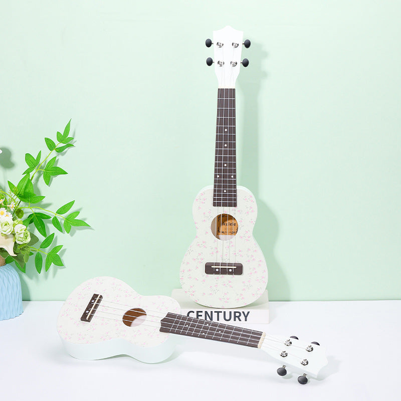 Floral Patterned Ukulele