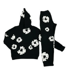Floral Print Athleisure Hoodie & Jogger Set