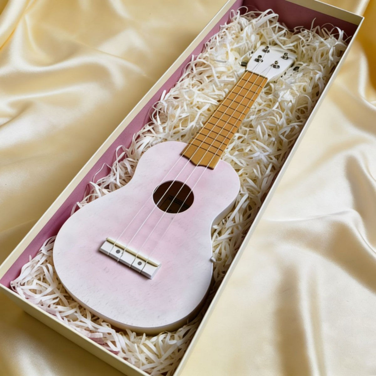 Floral-Themed Decorative Ukulele