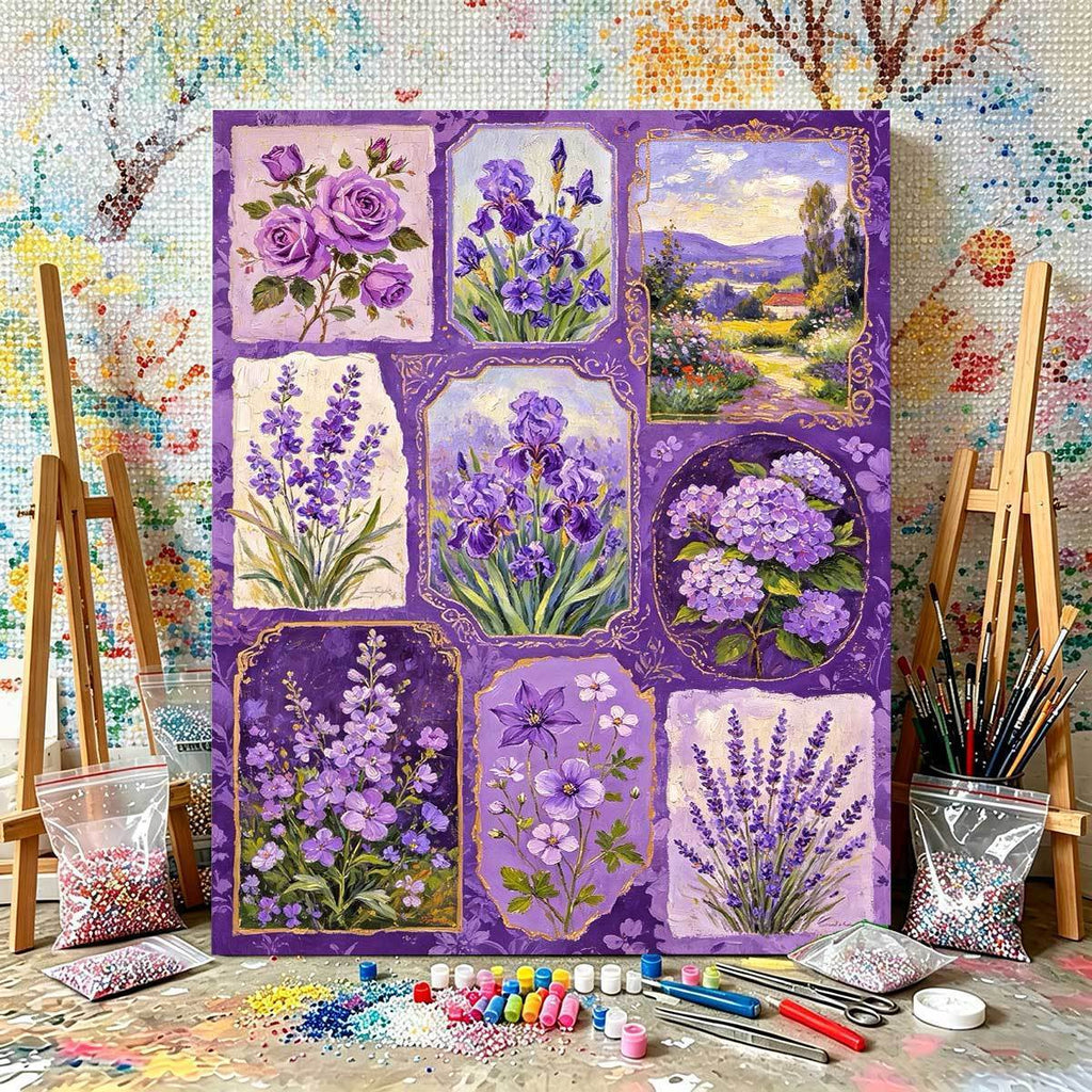 Flower-Themed Paint by Numbers Kit