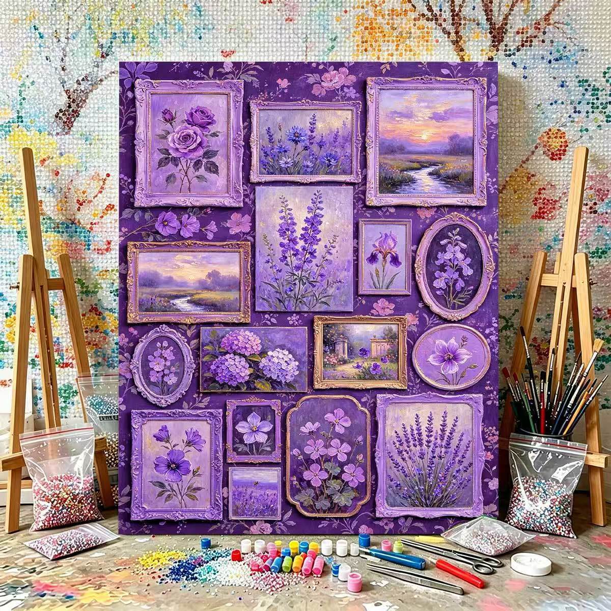 Flower-Themed Paint by Numbers Kit