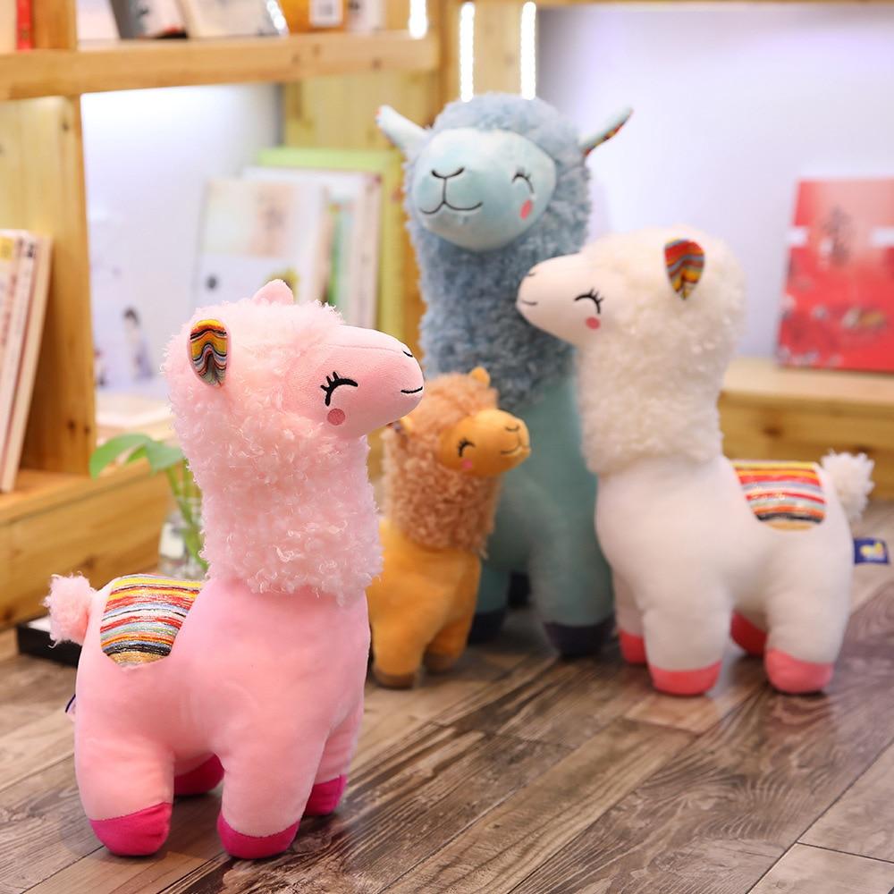 Fluffy Alpaca Family Plush Toy